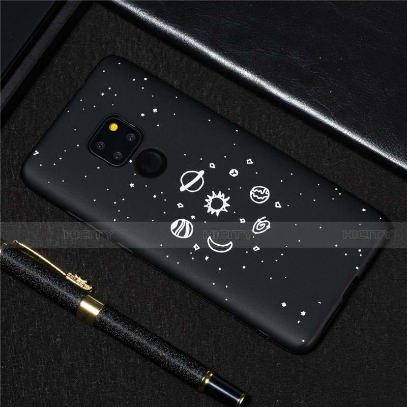 Coque Silicone Paillette Etoile Souple Couleur Unie Etui Housse pour Huawei Mate 20 Plus