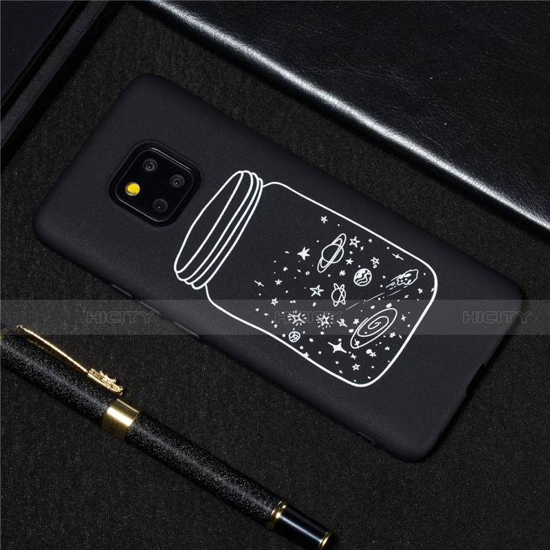 Coque Silicone Paillette Etoile Souple Couleur Unie Etui Housse pour Huawei Mate 20 Pro Plus