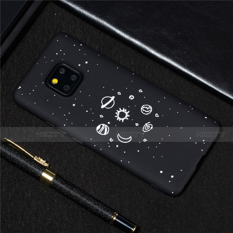 Coque Silicone Paillette Etoile Souple Couleur Unie Etui Housse pour Huawei Mate 20 Pro Plus