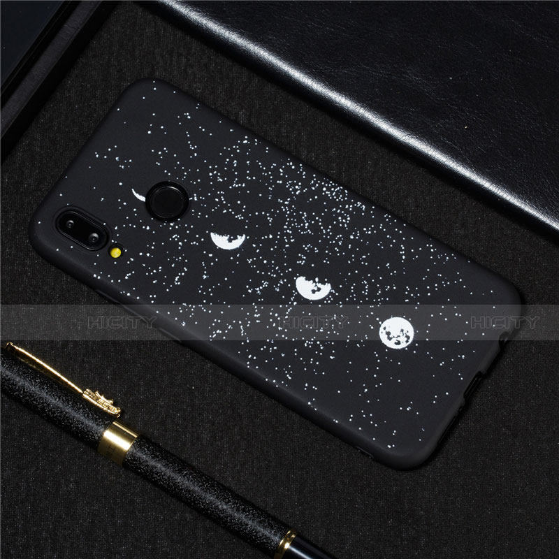 Coque Silicone Paillette Etoile Souple Couleur Unie Etui Housse pour Huawei Nova 3e Plus