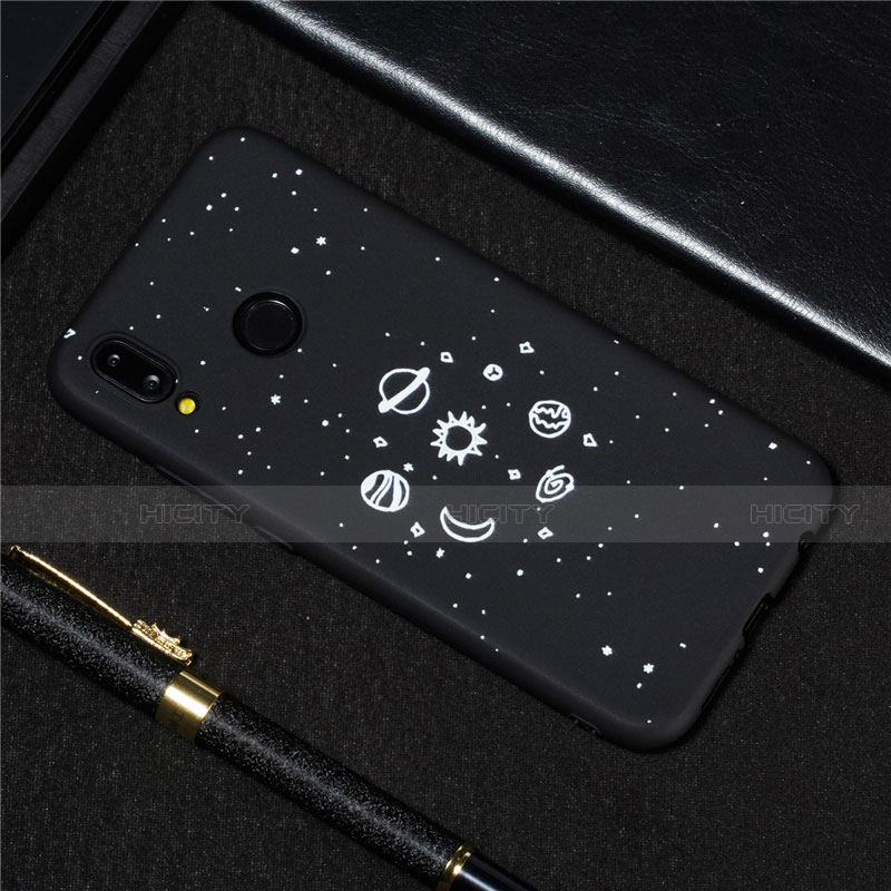 Coque Silicone Paillette Etoile Souple Couleur Unie Etui Housse pour Huawei Nova 3e Plus