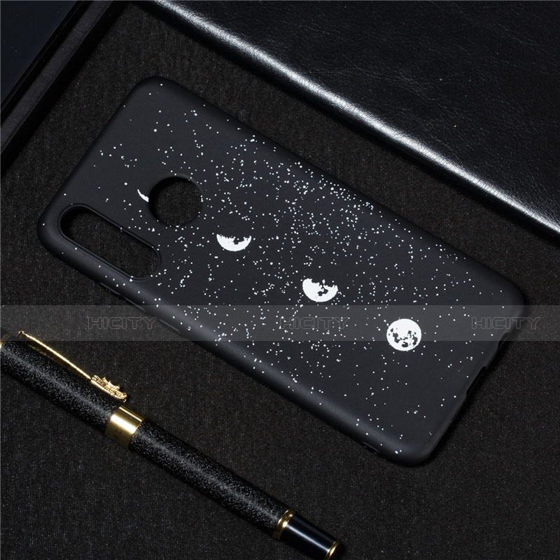 Coque Silicone Paillette Etoile Souple Couleur Unie Etui Housse pour Huawei Nova 4e Plus