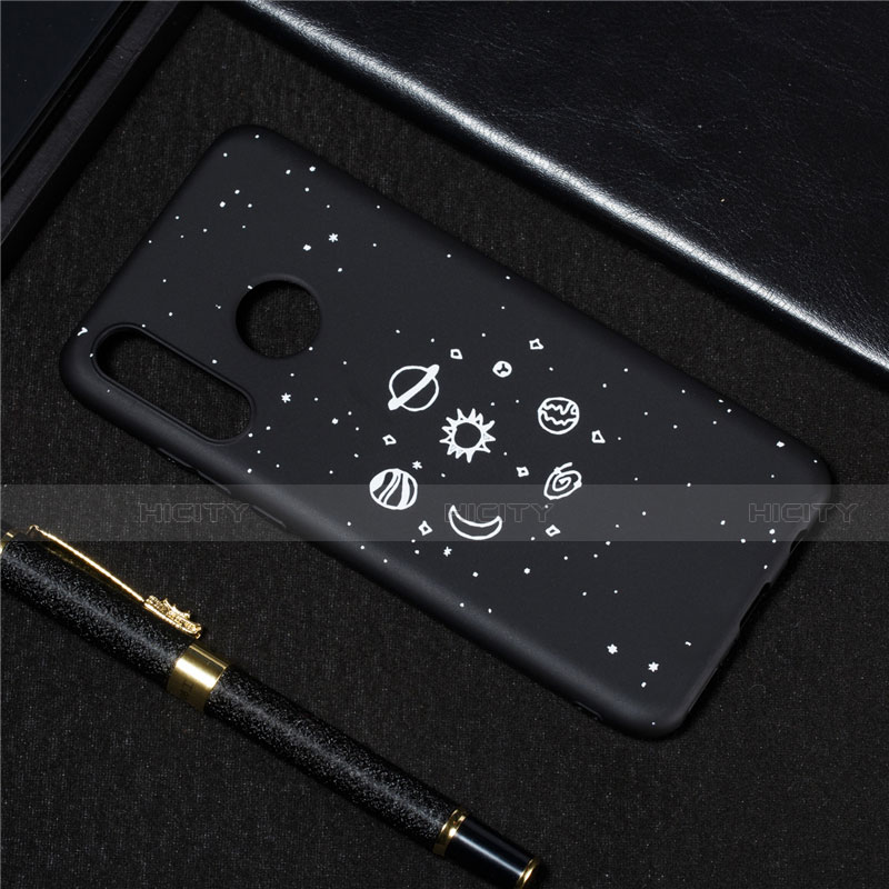 Coque Silicone Paillette Etoile Souple Couleur Unie Etui Housse pour Huawei Nova 4e Plus