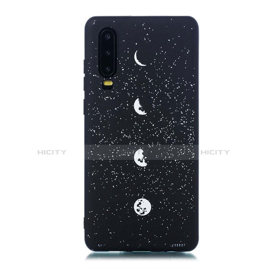 Coque Silicone Paillette Etoile Souple Couleur Unie Etui Housse pour Huawei P30 Mixte Plus