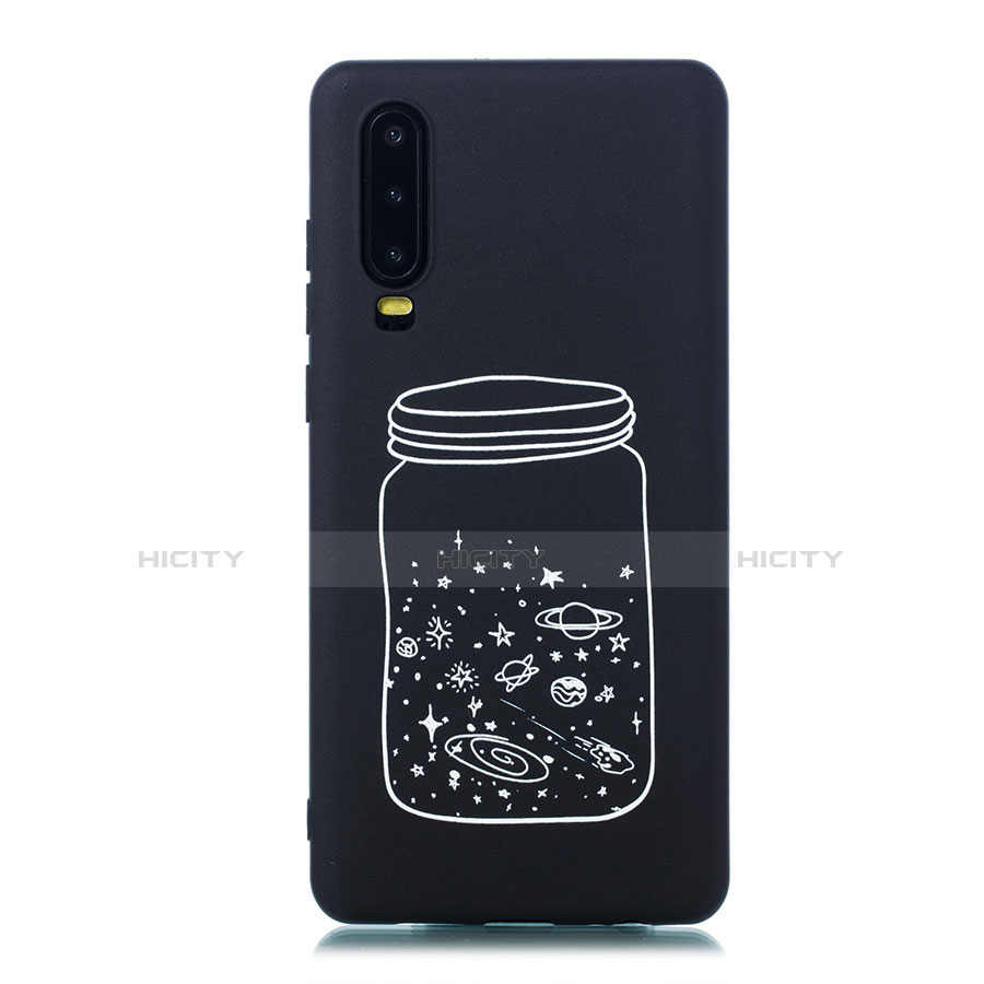 Coque Silicone Paillette Etoile Souple Couleur Unie Etui Housse pour Huawei P30 Plus