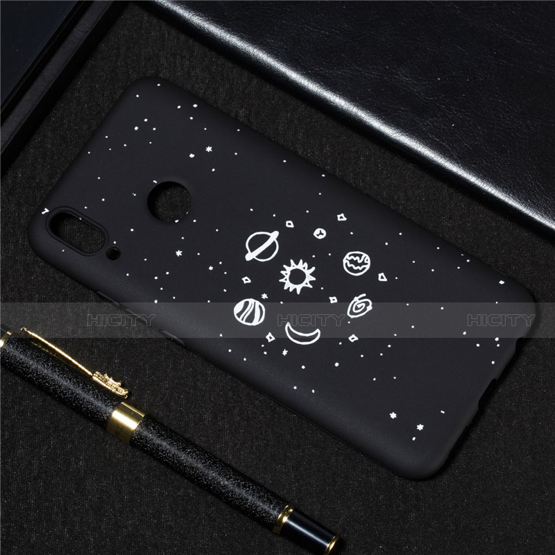 Coque Silicone Paillette Etoile Souple Couleur Unie Etui Housse pour Huawei Y9 (2019) Plus