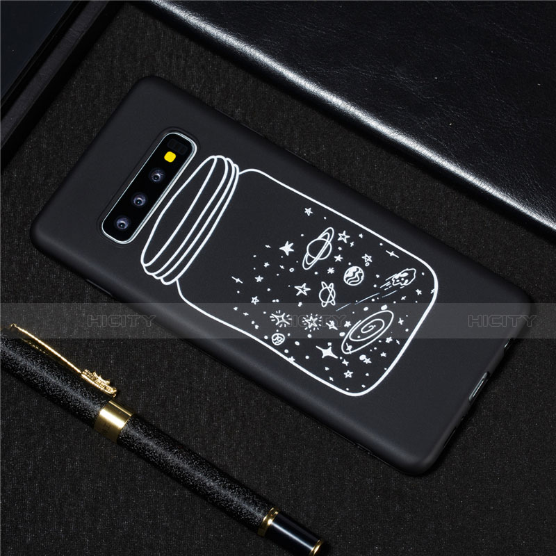 Coque Silicone Paillette Etoile Souple Couleur Unie Etui Housse pour Samsung Galaxy S10 Plus Plus