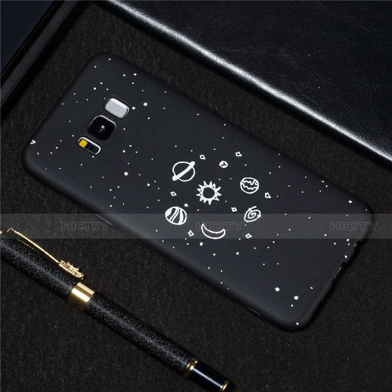 Coque Silicone Paillette Etoile Souple Couleur Unie Etui Housse pour Samsung Galaxy S8 Plus Plus