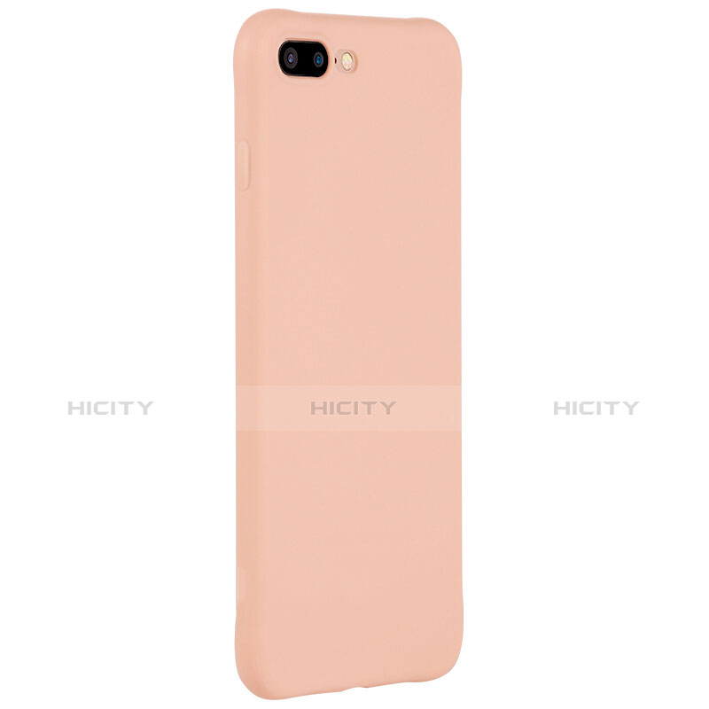 Coque Silicone Souple Couleur Unie Gel C02 pour Apple iPhone 8 Plus Rose Plus