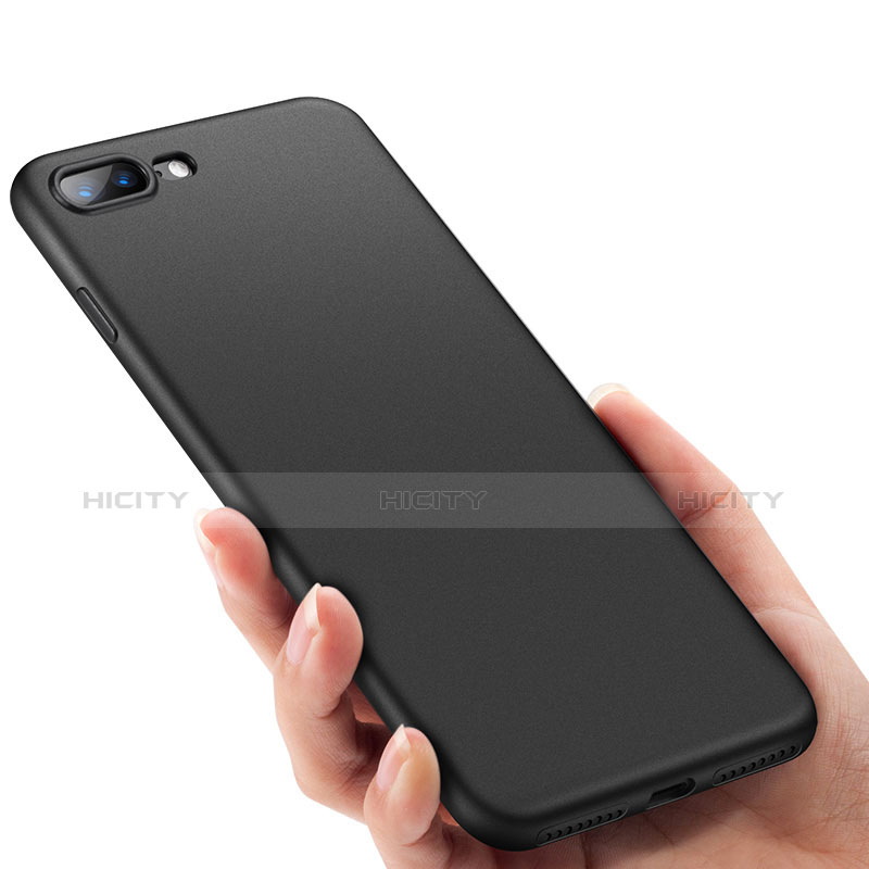 Coque Silicone Souple Couleur Unie Gel C03 pour Apple iPhone 8 Plus Noir Plus