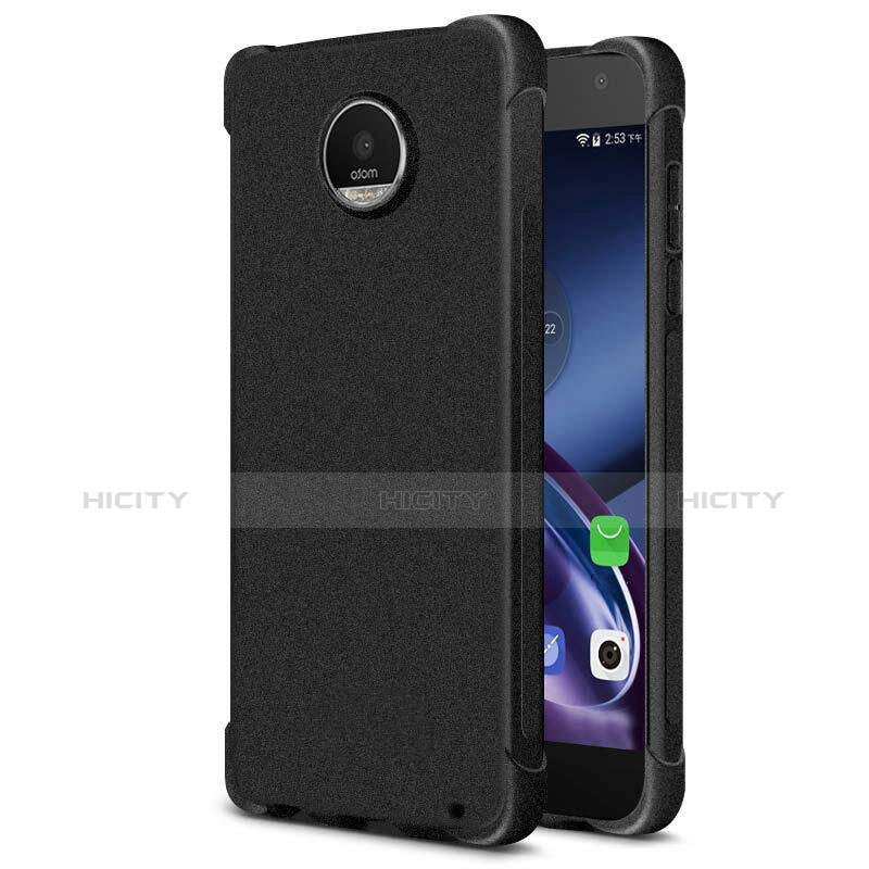 Coque Silicone Souple Couleur Unie Gel pour Motorola Moto Z2 Play Noir Plus