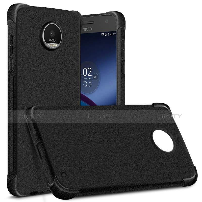 Coque Silicone Souple Couleur Unie Gel pour Motorola Moto Z2 Play Noir Plus