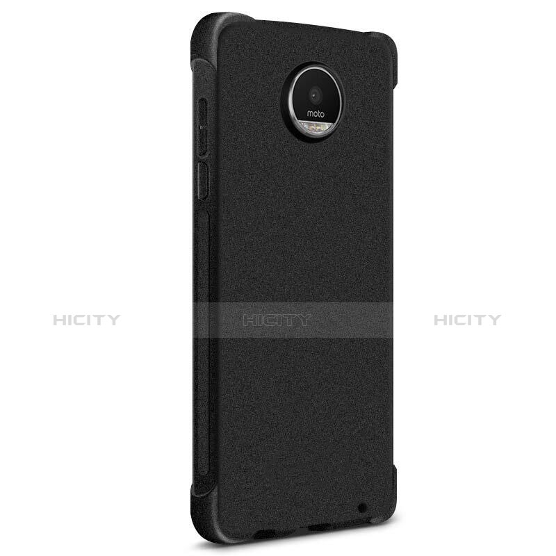 Coque Silicone Souple Couleur Unie Gel pour Motorola Moto Z2 Play Noir Plus