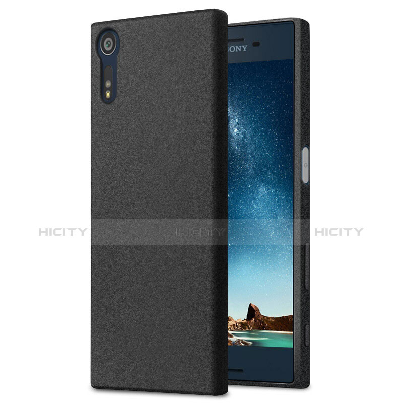 Coque Silicone Souple Couleur Unie Gel pour Sony Xperia XZ Noir Plus