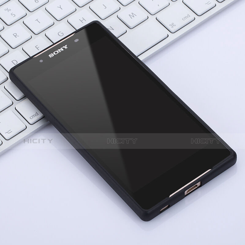 Coque Silicone Souple Mat pour Sony Xperia Z5 Noir Plus