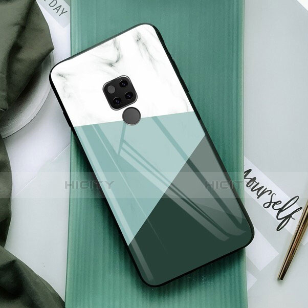 Coque Silicone Souple Miroir M02 pour Huawei Mate 20 Blanc Plus