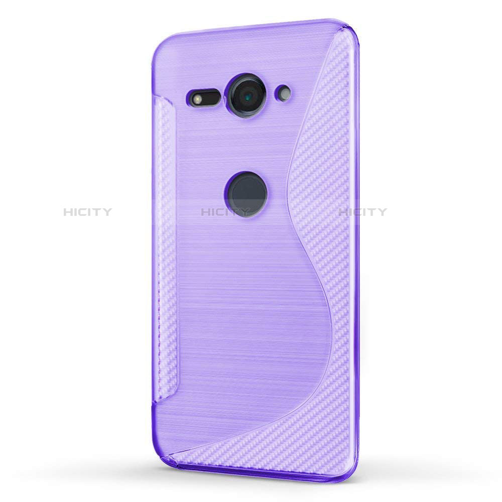 Coque Silicone Souple Transparente Vague S-Line Housse Etui pour Sony Xperia XZ2 Compact Plus