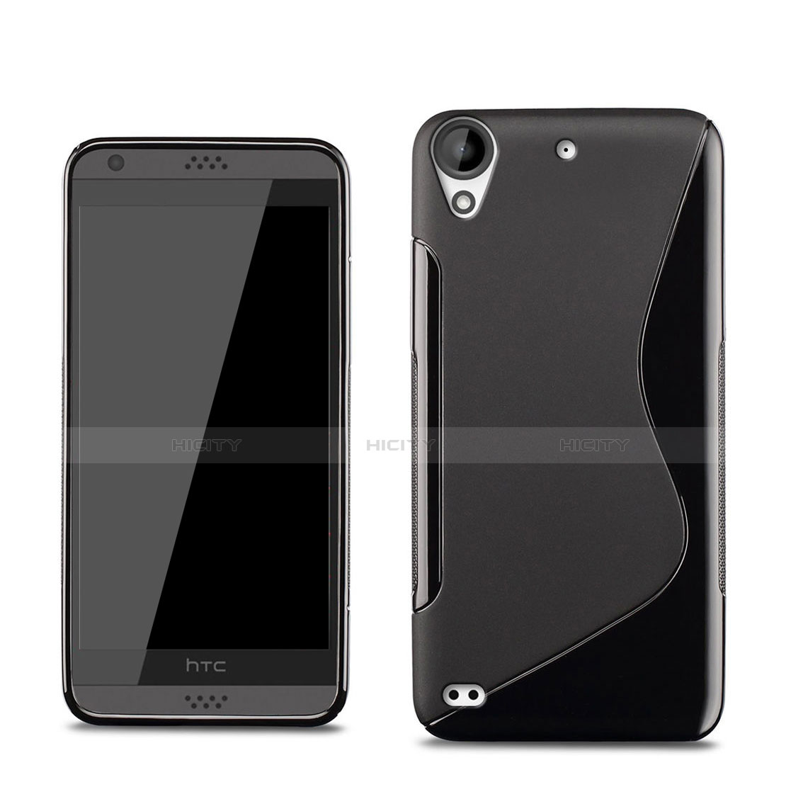 Coque Silicone Souple Vague S-Line pour HTC Desire 530 Noir Plus