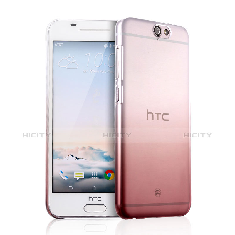 Coque Transparente Rigide Degrade pour HTC One A9 Rose Plus