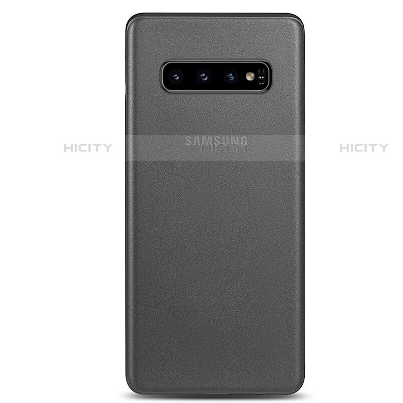 Coque Ultra Fine Mat Rigide Housse Etui Transparente P01 pour Samsung Galaxy S10 5G Gris Plus