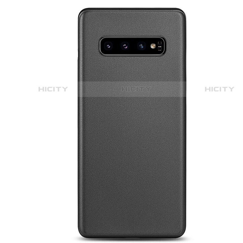 Coque Ultra Fine Mat Rigide Housse Etui Transparente P01 pour Samsung Galaxy S10 5G Noir Plus