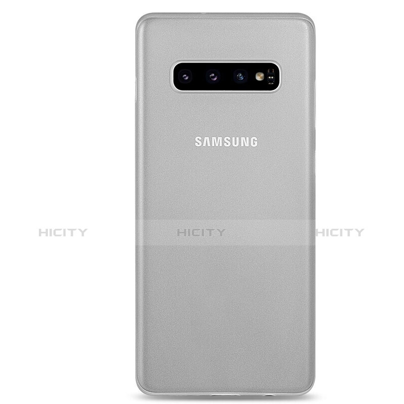 Coque Ultra Fine Mat Rigide Housse Etui Transparente P01 pour Samsung Galaxy S10 Blanc Plus