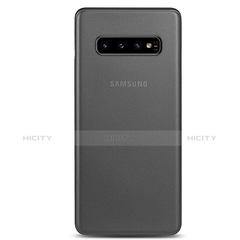 Coque Ultra Fine Mat Rigide Housse Etui Transparente P01 pour Samsung Galaxy S10 Plus Gris Plus