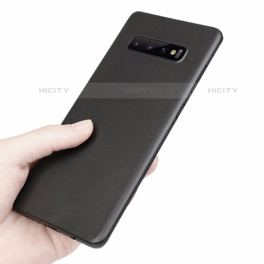 Coque Ultra Fine Mat Rigide Housse Etui Transparente pour Samsung Galaxy S10 5G Noir Plus