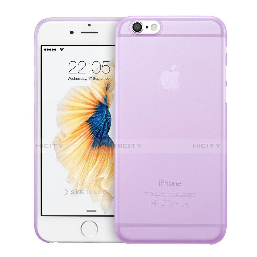 Coque Ultra Fine Mat Rigide Transparente pour Apple iPhone 6 Plus Violet Plus