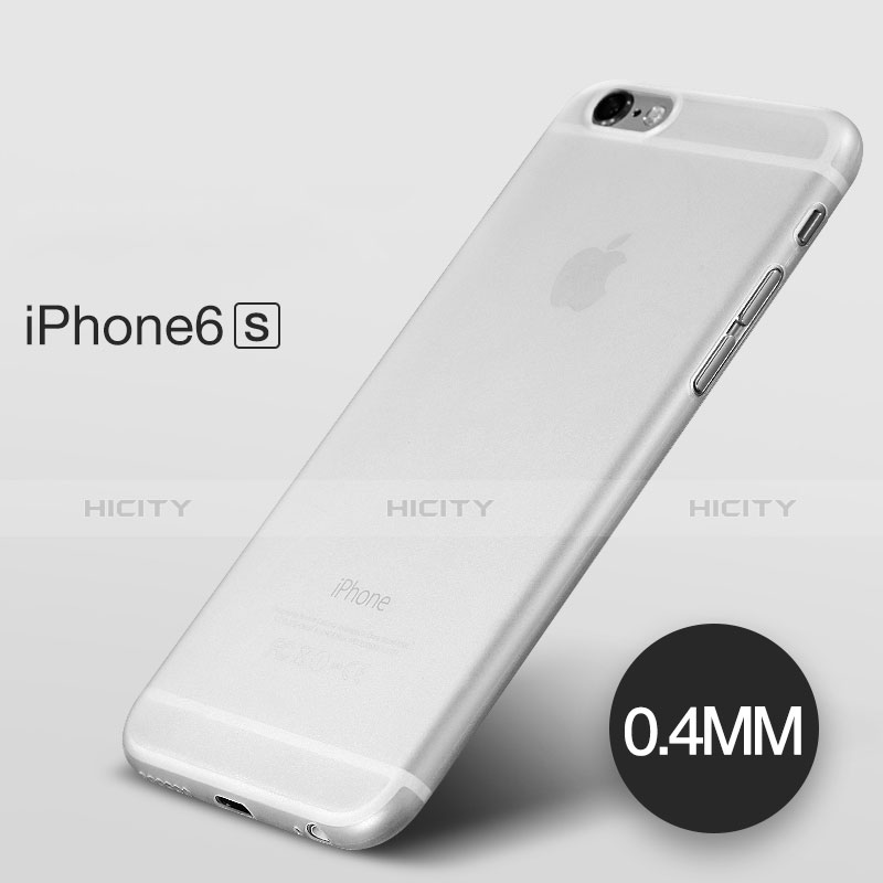 Coque Ultra Fine Mat Silicone Transparente pour Apple iPhone 6S Blanc Plus