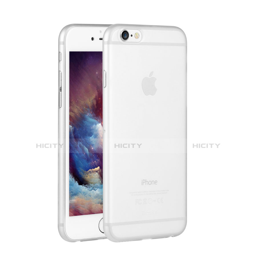 Coque Ultra Fine Mat Silicone Transparente pour Apple iPhone 6S Blanc Plus