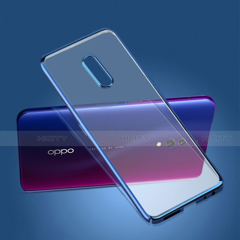 Coque Ultra Fine Plastique Rigide Etui Housse Transparente pour Oppo K3 Bleu Plus