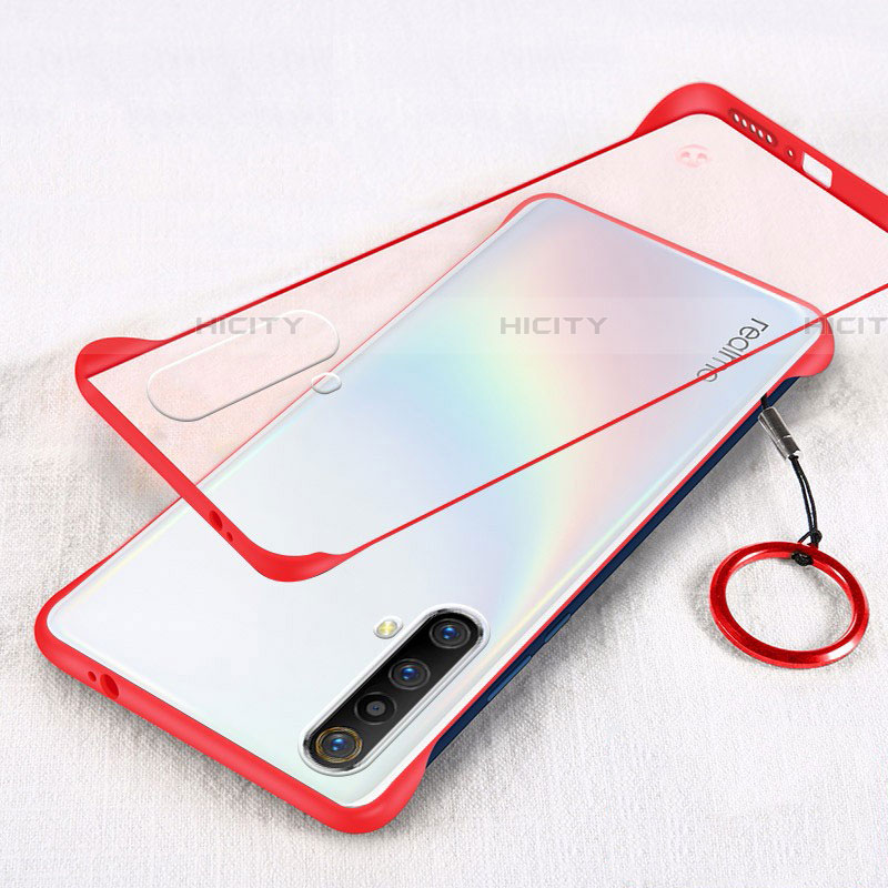 Coque Ultra Fine Plastique Rigide Etui Housse Transparente pour Realme X50t 5G Rouge Plus