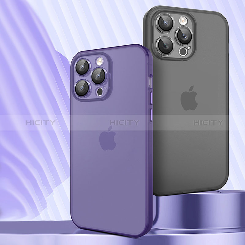 Coque Ultra Fine Plastique Rigide Etui Housse Transparente QC pour Apple iPhone 15 Pro Plus