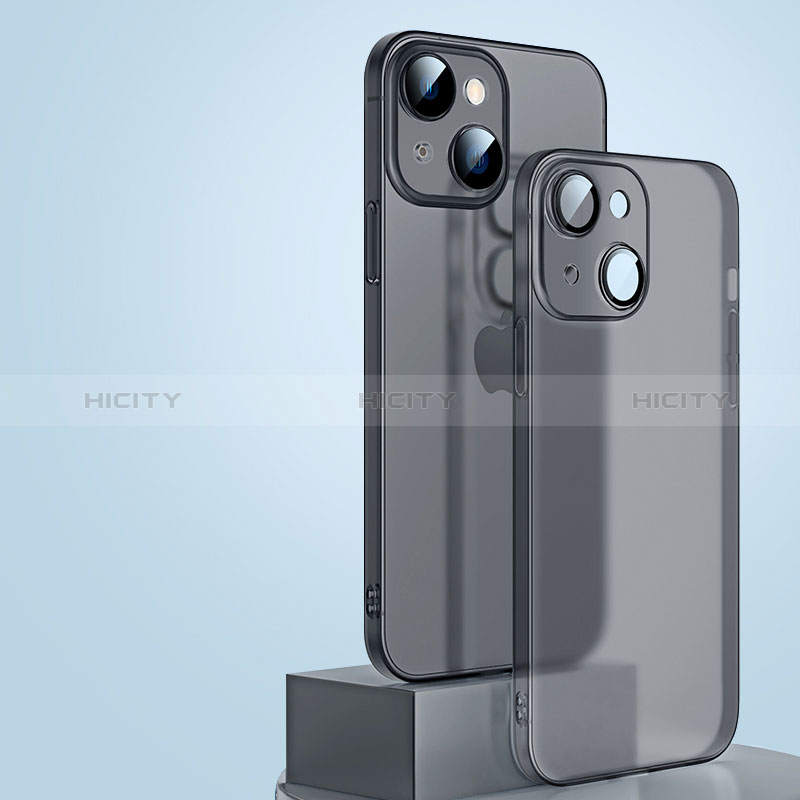 Coque Ultra Fine Plastique Rigide Etui Housse Transparente QC1 pour Apple iPhone 14 Noir Plus