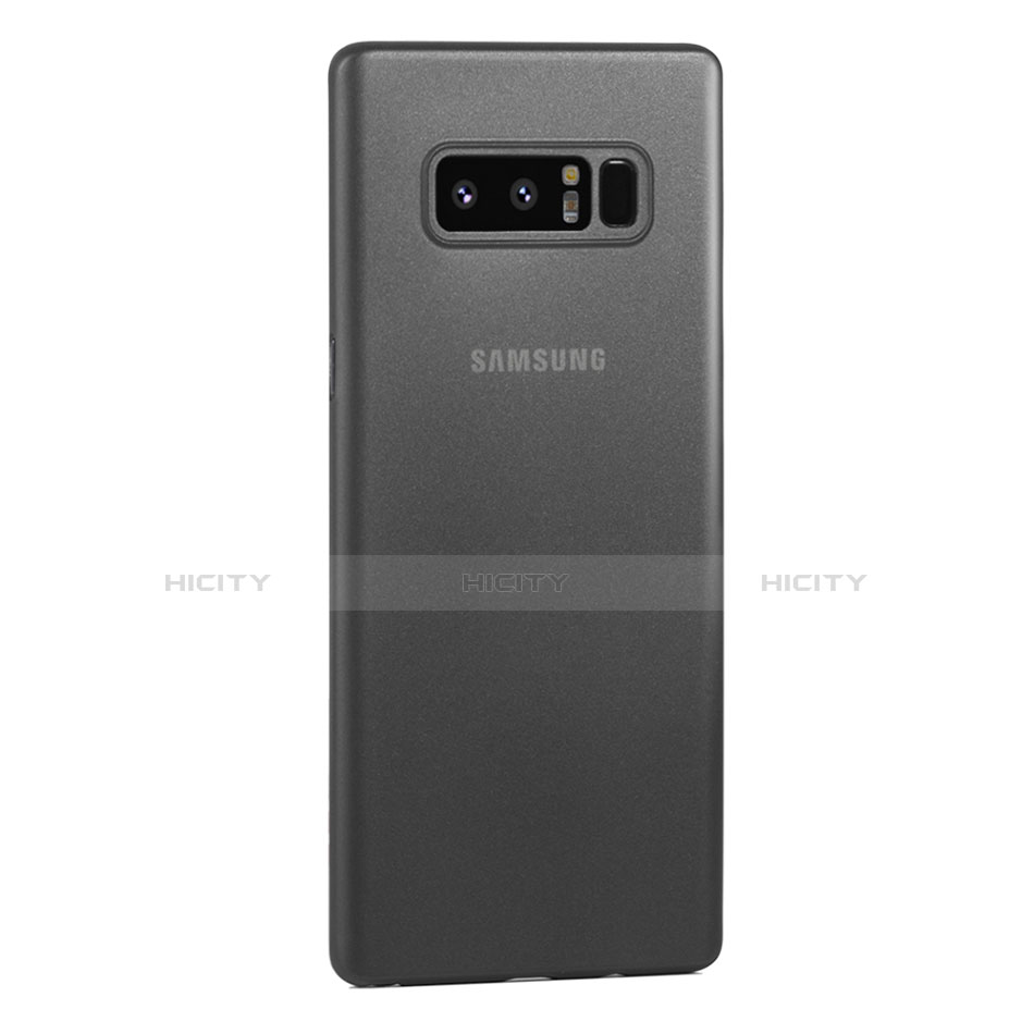 Coque Ultra Fine Plastique Rigide Etui Housse Transparente U01 pour Samsung Galaxy Note 8 Duos N950F Gris Plus