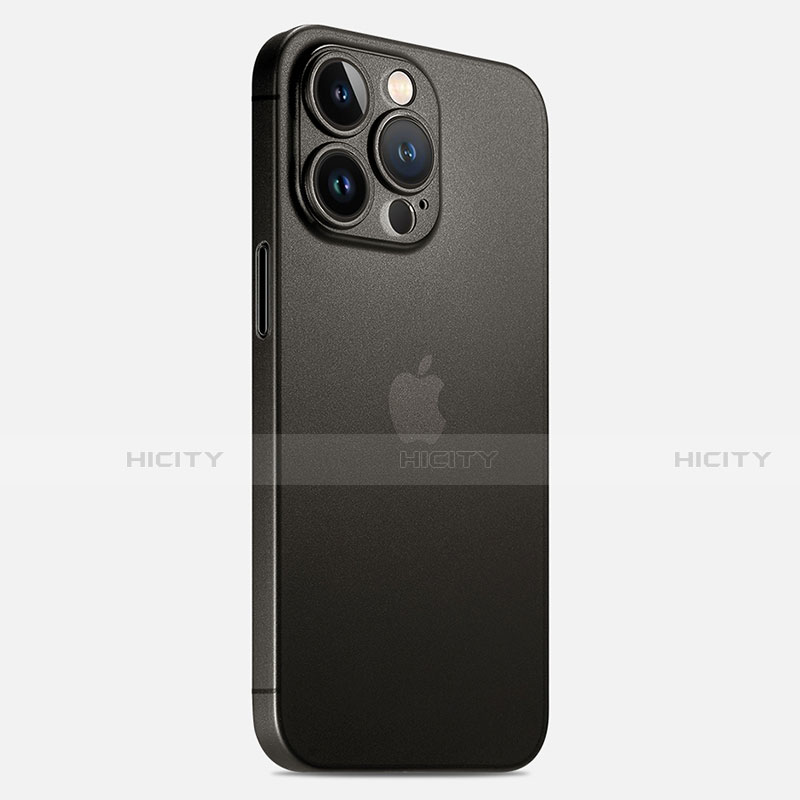 Coque Ultra Fine Plastique Rigide Etui Housse Transparente U02 pour Apple iPhone 13 Pro Max Noir Plus