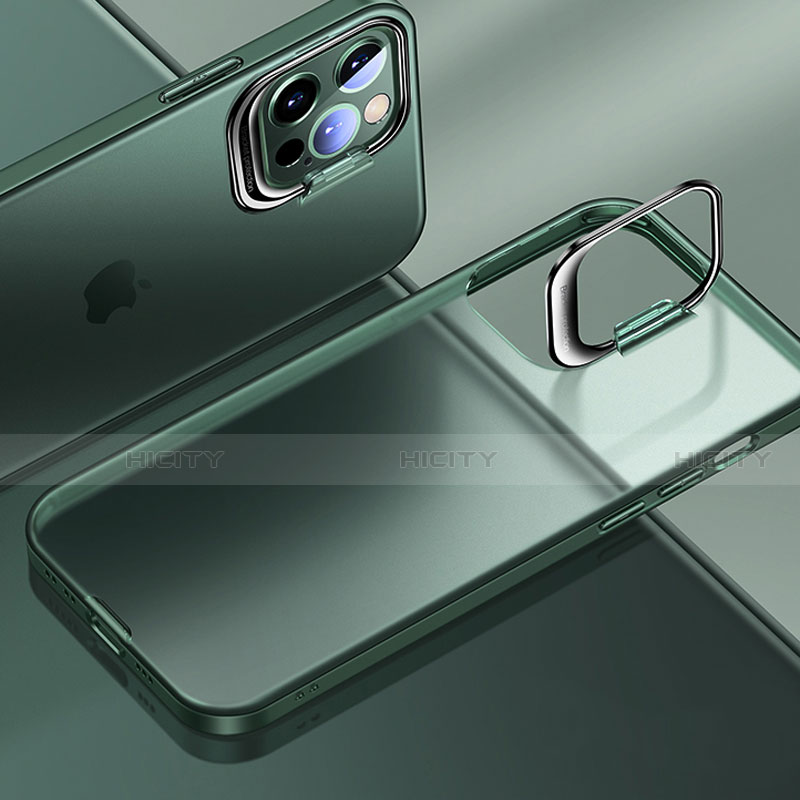 Coque Ultra Fine Plastique Rigide Etui Housse Transparente U08 pour Apple iPhone 15 Pro Max Vert Plus