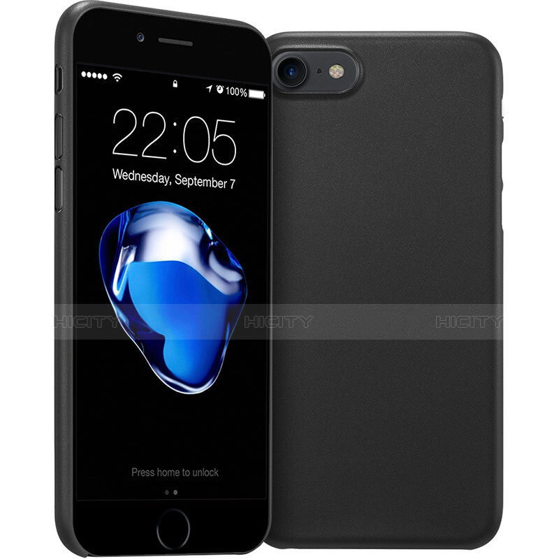 Coque Ultra Fine Plastique Rigide Mat pour Apple iPhone 8 Noir Plus