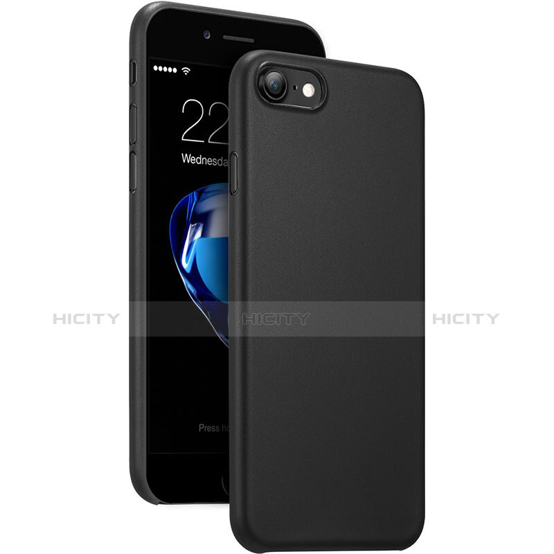 Coque Ultra Fine Plastique Rigide Mat pour Apple iPhone 8 Noir Plus