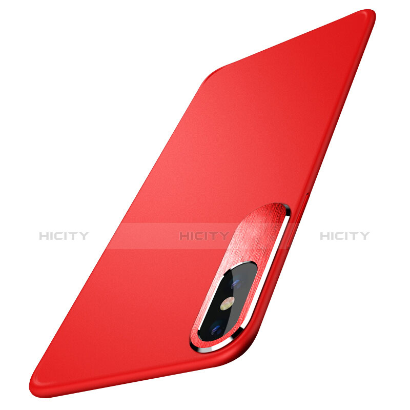 Coque Ultra Fine Plastique Rigide pour Apple iPhone X Rouge Plus