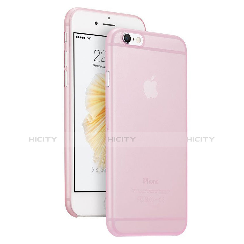 Coque Ultra Fine Plastique Rigide Transparente pour Apple iPhone 6 Plus Rose Plus