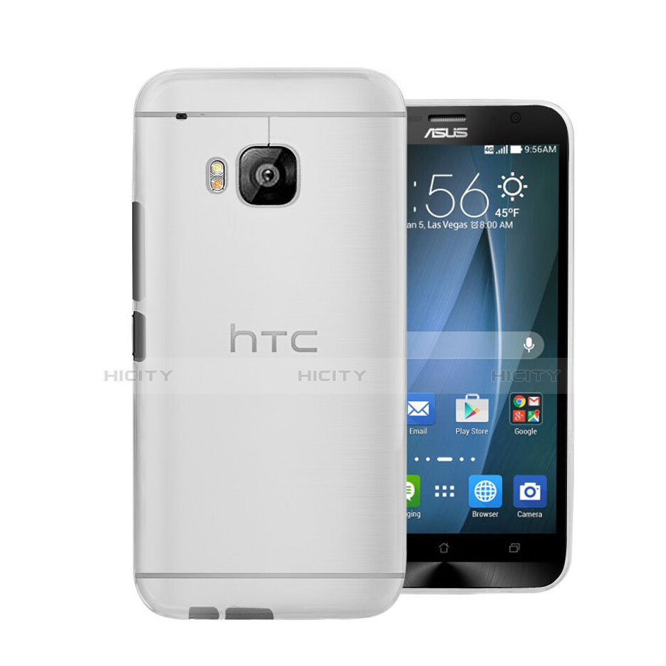 Coque Ultra Fine Plastique Rigide Transparente pour HTC One M9 Blanc Plus