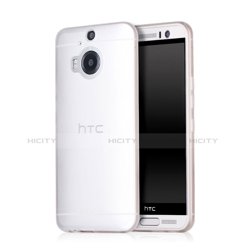 Coque Ultra Fine Plastique Rigide Transparente pour HTC One M9 Plus Blanc Plus