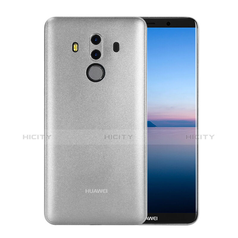 Coque Ultra Fine Plastique Rigide Transparente pour Huawei Mate 10 Pro Blanc Plus