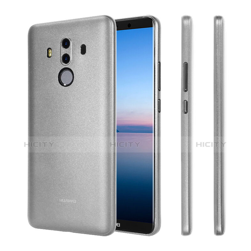 Coque Ultra Fine Plastique Rigide Transparente pour Huawei Mate 10 Pro Blanc Plus