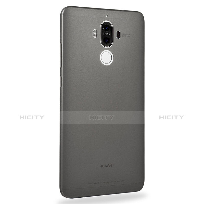 Coque Ultra Fine Plastique Rigide Transparente pour Huawei Mate 9 Gris Plus