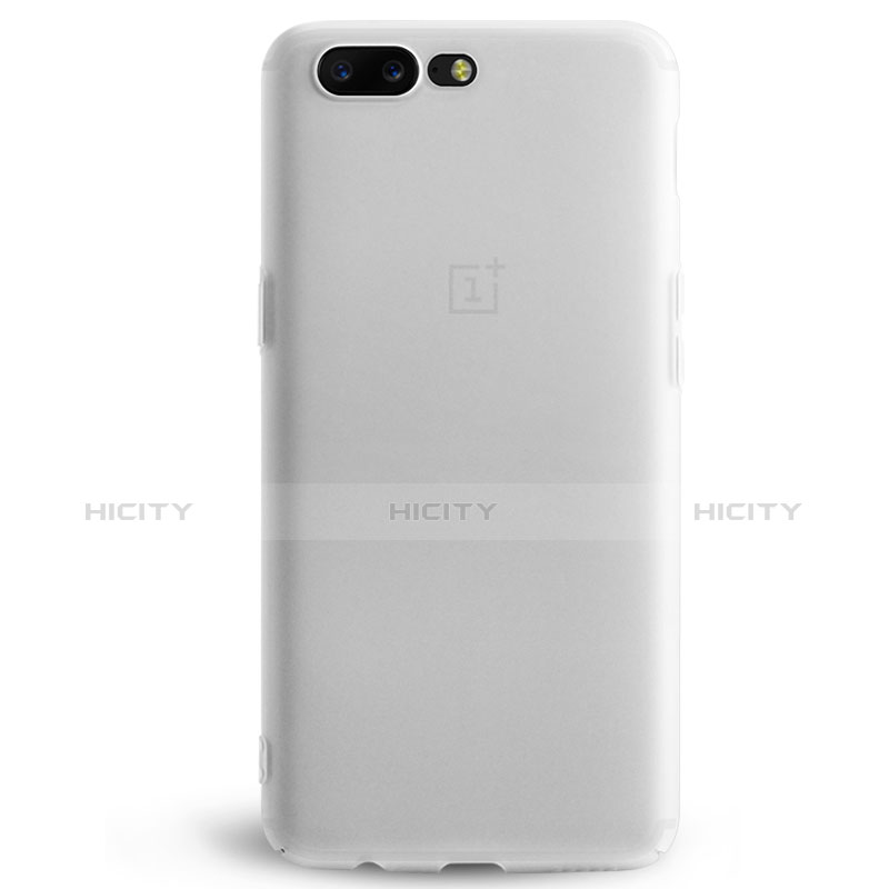 Coque Ultra Fine Plastique Rigide Transparente pour OnePlus 5 Blanc Plus