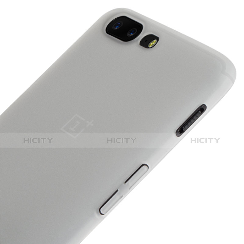 Coque Ultra Fine Plastique Rigide Transparente pour OnePlus 5 Blanc Plus