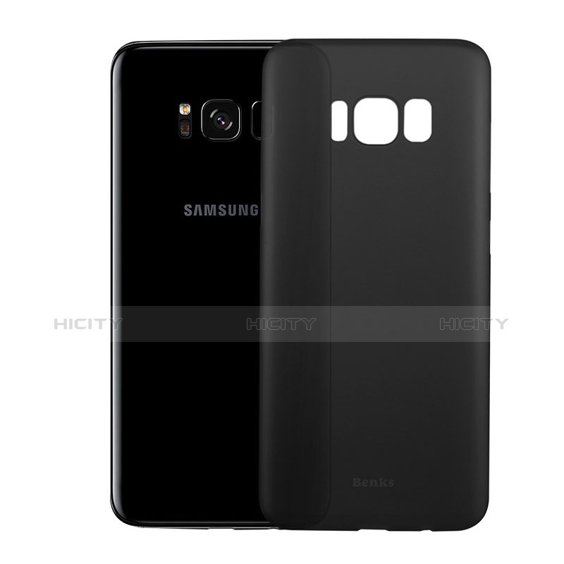 Coque Ultra Fine Plastique Rigide Transparente T01 pour Samsung Galaxy S8 Noir Plus